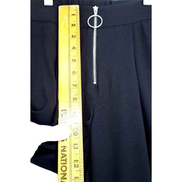 Belle Sky Wide Leg Pants Baggy Black  Stripe Modern Minimalist Statement - Picture 9 of 10